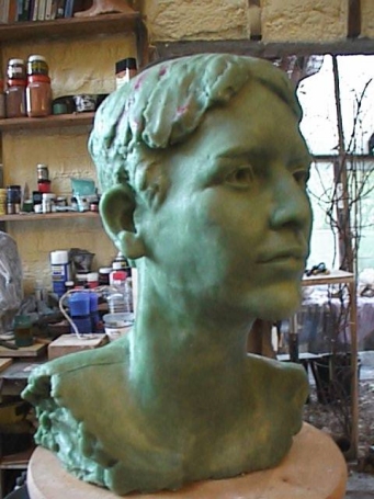 Bust at the wax stage