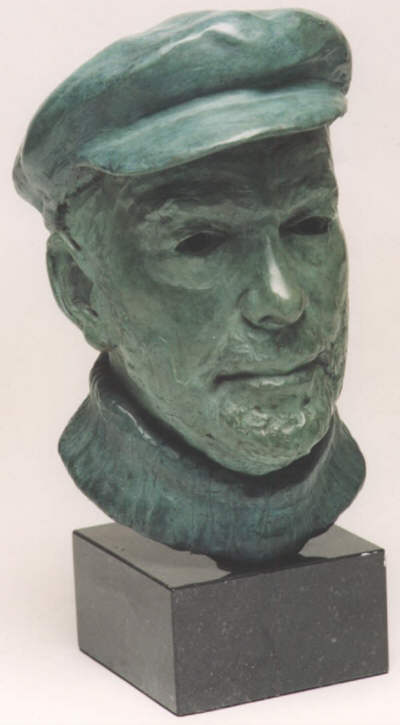 Bronze bust of Harry Dennis